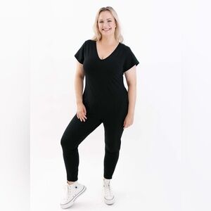 Smash+Tess Sunday Romper in midnight black